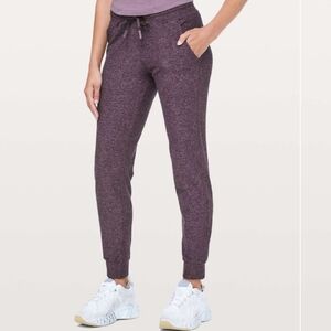 Lululemon Ready To Rula Pant Joggers Heathered Arctic Plum Womens Size 8 Pockets
